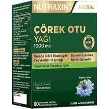 Nutraxin Çörek Otu Yağı 1000 Mg 60 Kapsül
