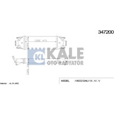 Kale Turbo Radyatörü (Intercooler) Iveco Daıly Iıı - Iv - V (475X187X64) Al/pl/brz (1 Ad )