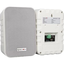Luord - Store Magicvoice F-LHY4A 4" (10 Cm) Hat Trafolu Duvar Tipi Sütun Hoparlör (10W Rms / 150W Peak - Mp3 USB Uyumlu) Çiftli Takım Set - Beyaz