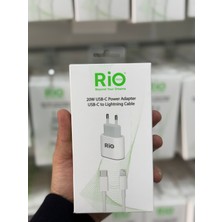 20W iPhone Hızlı Şarj Seti Usb-C Adaptör + Lightning Kablo Avantajlı Paket Rio