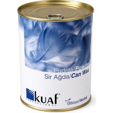 Kuaf Professional Pudralı Sir Ağda Konserve – Can Wax Bitkisel Içerikli Profesyonel Ağda, Hassas Ciltler Için, Güçlü Tutuş