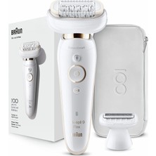 Braun Silk-Épil 9 Flex Design Edition Epilatör, Beyaz/altın, Braun'un 100 Yılı