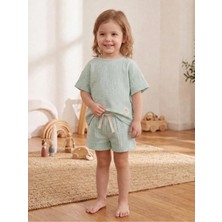 Elibaby Müslin %100 Pamuk Oversize Bebek Çocuk Takım