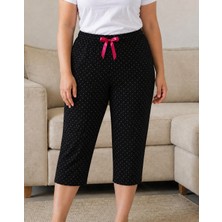 Erse Yumuşacık Premium Modal Dokulu Büyük Beden Kapri Pijama Altı – Nefes Alan, Esnek Lastikli, Rahat Kesim, Gün Boyu Konfor + 🎁 Hediye Çorap