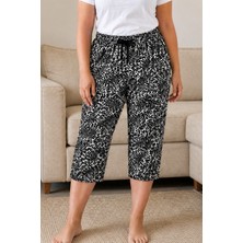 Erse Yumuşacık Premium Modal Dokulu Büyük Beden Kapri Pijama Altı – Nefes Alan, Esnek Lastikli, Rahat Kesim, Gün Boyu Konfor + 🎁 Hediye Çorap