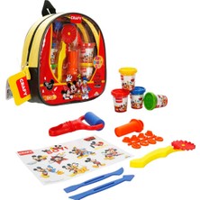 Mickey Mouse Sırt Çantalı  Oyun Hamuru Seti 200 gr 18 Parça