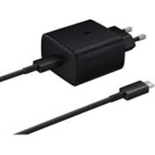 Samsung Uyumlu 45W Şarj Aleti Type-C Pd 3.0 Süper Hızlı Şarj Adaptörü / S23 Ultra S24 Plus Uyumlu Siyah