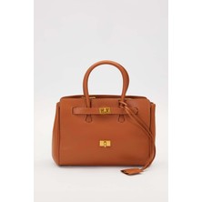 Lale Butik Levidor Premium Büyük Boy Yumuşak Deri Çanta 930316 Camel