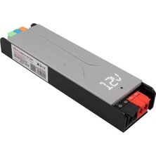 Luord - Store Powermaster PM-26844 12/24/36/48 Volt 8.4 Amper 200 Watt Metal Kasa Kademeli Adaptör Voltaj Göstergeli 189X51X27MM