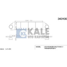 Kale Turbo Radyatörü (Intercooler) Vw Multıvan V Transporter V (720X194X27) Al/pl/brz (1 Ad )