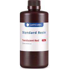 Anycubic Uv Reçine 1kg -Şeffaf Kırmızı