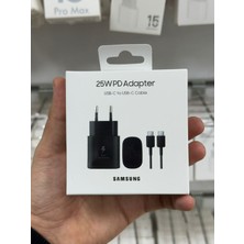 Samsung Uyumlu 25W Adaptör ve Type-C To Type-C Kablo Şarj Seti