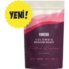 Harras Kavrulmuş Yumuşak Içim Filtre Kahve Colombia Medium Roast 250 gr