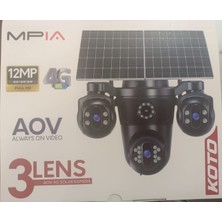 Mpıa Koto 12MP 4g Aov 3 Lens Güneş Panelli Kamera