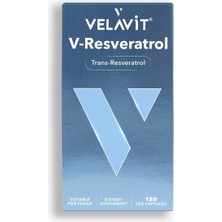 Velavit V-Resveratrol - Longevity - 120 Kapsül - Dezenfektan Hediyeli (%72 Alkol)
