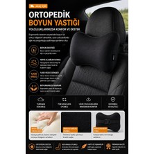 EpiRelax Ortopedik Araç Boyun Destek Yastığı Boyun ve Omurga Destekli Ayarlanabilir Lastik