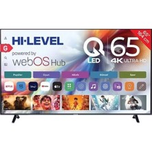 Hi-Level HL65QMN252 65 Inç 164 Ekran 4K Ultra Hd Webos QLED Tv
