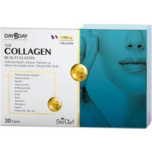 DAY2DAY Collagen Beauty Elasti Skin 1000 Mg 30 Tablet Şişe İçerikli Besin Takviyesi