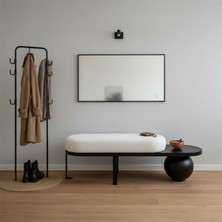 Siyah Modern Bench Puf ( 140 Cm)