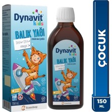 Dynavit Kids Balık Yağı 150 ml - Çocuklar Için 1300MG Balık Yağı, Omega-3, Epa, Dha - Portakal Aromalı