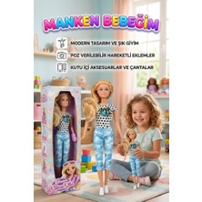 Farbu Oyuncak Elonna Urban Life Manken Bebek Seti - 30 cm Hareketli Eklemli Modern Kıyafetli Moda Bebeği