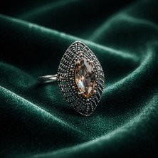 Jane Silver 925 Ayar Gümüş Markazit ve Zultanit Yüzük