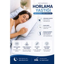 EpiRelax Ortopedik Horlama Önleyici Yastık – Boyun Destekli, Ergonomik Uyku Yastığı Sağlıklı ve Kesintisiz