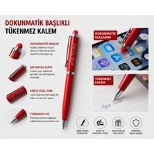 Dokunmatik Ekran Uyumlu Kişiye Özel Kırmızı Kalem – Lüks Hediye Seçeneği