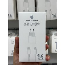 20W Usb-C Adaptör Type-C Den Lightning ( IPHONE Giriş ) Kablo 14 Pro Max