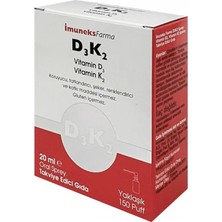 Imuneks Vitamin D3K2 Sprey 20 ml - Dezenfektan Hediyeli (%72 Alkol)