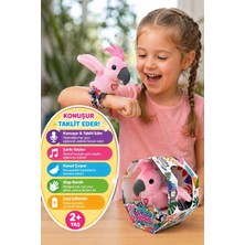 Toyfest Konuşan Taklit Eden Papağan Oyuncak Slap Bant Bileklikli Peluş Sesli Şarjlı Kuş Oyuncağı