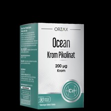 Ocean Krom Pikolinat 200 Mcg 90 Kapsül Vegan Takviye Edici Gıda Türkiye Menşeli
