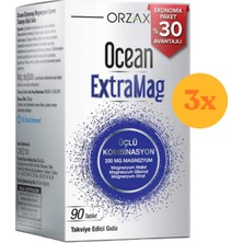 Ocean Extramag Üçlü Magnezyum Kombinasyonu 90 Tablet - 3 Adet