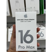 35W Usb-C Adaptör Type-C To Type-C Kablo IPHONE 16 Pro Max Şarj Seti - Beyaz
