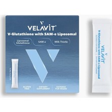 Velavit V-Glutathione With Sam-E Liposomal- Lipozomal Formda Glutatyon, Sam-E ve Silimarin Içeren Takviye Edici Gıda - 30 Saşe
