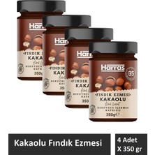 Harras Glutensiz Katkısız Kakaolu Fındık Ezmesi 4 Adet x 350 gr