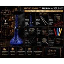 Matiat Tobacco Premium Nargile Takımı – Alüminyum Gövde Şık Cam Şişe Full Set