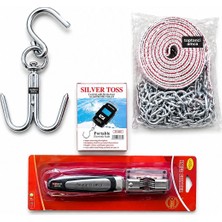 Toptancı Amca 4’lü Kurban Seti | 10 mm Et Kancası + Kurban Yıkmatik + 40 kg Dijital Terazi + Bıçak Bileyici | Kasap Seti