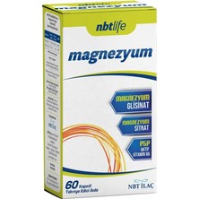 Nbt Life Magnezyum P5P - Magnezyum Sitrat ve Vitamin B6 (P5P) - 60 Kapsül - Dezenfektan Hediyeli (%72 Alkol)