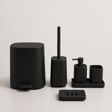 Qua Home Rhon 5 Parça Banyo Seti Siyah