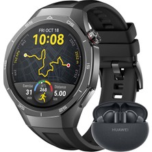 Huawei Watch Gt 5 Pro 46 mm Akıllı Saat, Sanatsal Tasarım, Profesyonel Düzeyde Spor Işlevleri, Sağlık Takibi, Ekg Izleme, 14 Güne Kadar Pil Ömrü, Gps, Ios ve Android, Siyah + Freebuds 5i