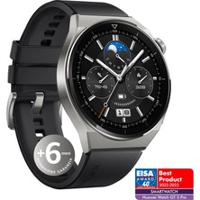 Huawei Watch Gt 3 Pro 46 mm Erkekler Için Akıllı Saat, Safir Kristal Kadran, 24 Saat Sağlık Izleme, 14 Güne Kadar Pil Ömrü, 5 Atm, Gps, Floroelastomer + 6 Ay