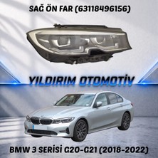 Depo Bmw 3 Serisi Sağ Ön Far 2018-2022 Arası 63118496156