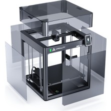 Creality Resmi Ender 5 Max Kılıf Yükseltme Kiti Şeffaf Toz Geçirmez Akrilik Sabit Sıcaklık Koruyucu Kapak Creality Ender 5 Max Için