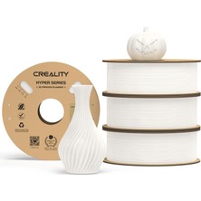 Creality Resmi Hyper Pla Filament Beyaz 4kg, Yüksek Hızlı Baskı Için 3D Yazıcı Filamenti, Dayanıklı ve Dirençli, Pürüzsüz, Çıkıntı Performansı Boyutsal Doğruluk +/-0,03 Mm, 4 Rulo