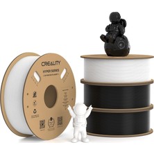 Creality Hyper Pla Filament 1.75MM Siyah Beyaz 4kg 30-600MM/S Yüksek Hızlı Pla 3D Yazıcı Filamenti 4 Adet 1kg Makara Boyutsal Doğruluk +/- 0,02MM Çoğuna Uygun