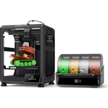 Creality K2 Se Combo 3D Yazıcı, Cfs ile Çok Renkli 3D Baskı, 500 Mm/s Yüksek Hızlı Baskı, Otomatik Tesviye, Titreşim Kontrolü, Doğrudan Tahrikli Ekstruder, Kurulum Alanı 220×215×245 mm