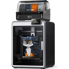 Creality K2 Combo(A) 3D Yazıcı, 260×260×260 mm Yapı Hacmi, 16 Renge Kadar Çok Renkli Baskı, Isıtmalı Baskı Odası, Çift Aı Kameralar ve Servo Motorlar, Tak ve Çalıştır