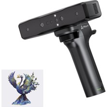 3D Baskı Için Creality Otter Lite 3D Tarayıcı, Kablosuz El Tipi Tarayıcı, 0,05 mm Doğruluk, Sarsıntı Önleyici Takip, 30 Fps'ye Kadar Hız, 20-2000 mm Arası Nesneler Için 24 Bit Tam Renkli Tarama