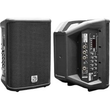 Luord - Store Shile PM-8AU 120W Rms 8" Şarjlı Taşınabilir Aktif Kabin Hoparlör Dsp, Tws, Bluetooth, Mp3 Destekli